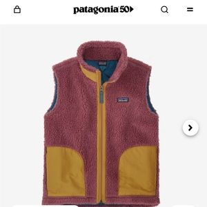 Patagonia girls fleece vest